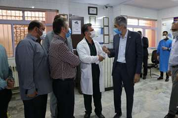 بازدید دکتر دانائی رئیس دانشگاه علوم پزشکی استان سمنان از بیمارستان 15 خرداد مهدیشهر99.05.15 
